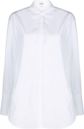 Loewe Puzzle Fold cotton shirt - women - Cotton - 34 - White