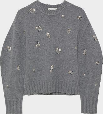 SIMKHAI Coraline Crystal-Embellished Sweater