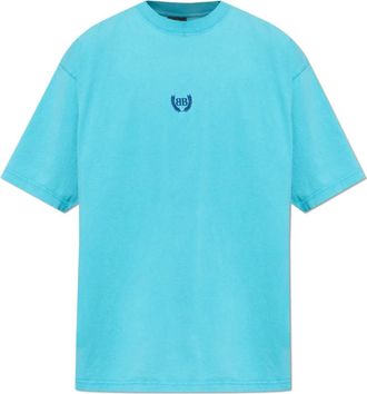 Balenciaga Medium Fit T-Shirt - Heren - T-shirts - Blauw - L - Katoen - Tops