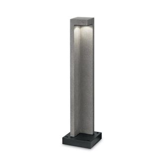Netlighting Titano Integrated LED Outdoor Bollard Lamp 1 Light Granite 3000K IP55 in Grey
