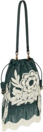Etro Tassen, Dames, Groen, ONE Size, Leer, Kalispera Kleine Bucket Bag