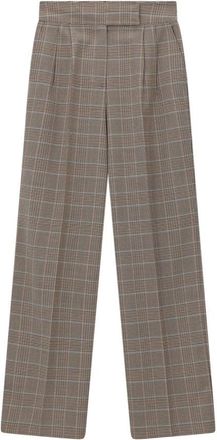Etro Wide Broeken - Dames - Wijde Broeken - Beige - S - Wol - Broeken
