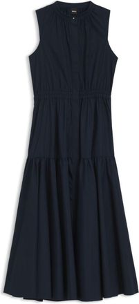 BOSS Sleeveless dress in cotton poplin