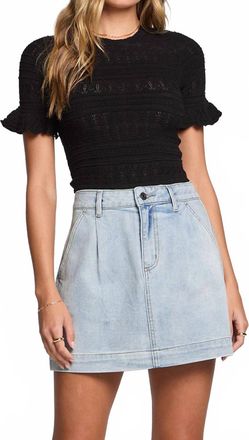Saltwater Luxe Bolton Cropped Sweater In Black