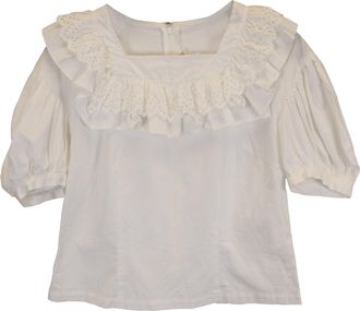 Comme Des Gar&ccedil;ons Comme des Gar&ccedil;ons Blouse in White Cotton