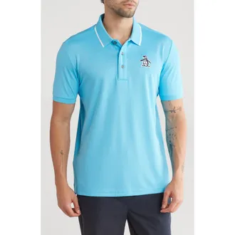 Original Penguin Earl Tipped Polo in Aquarius at Nordstrom Rack, Size Xx-Large