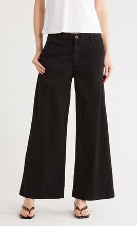 AG - Adriano Goldschmied Caden High Waist Wide Leg Pants in True Black at Nordstrom Rack, Size 23