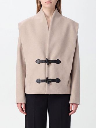 Isabel Marant Cappotto corto monopetto in lana e cashmere con alamari