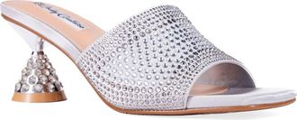 Lady Couture Fontana Slide Sandal in Silver at Nordstrom Rack, Size 12