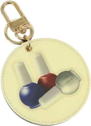 Louis Vuitton Pre-owned Accessories, female, Beige, Size: ONE SIZE Pre-owned Leather Key Holder