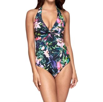 JETS D/dd Twist Front Halter One Piece Swimsuit In Australia Arcadia