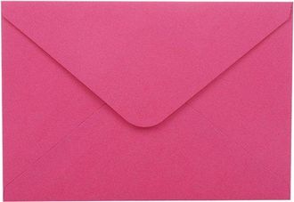 OEM 100 Sobres (13,5 X 18,5 Cm) Para Tarjetas De Boda, Tarjetas De Navidad, Invitaciones Acr&iacute;licas Y Fotos - Rosa Rojo
