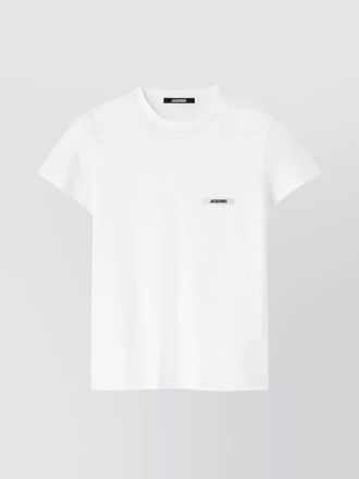 Jacquemus round neck short sleeves chest pocket