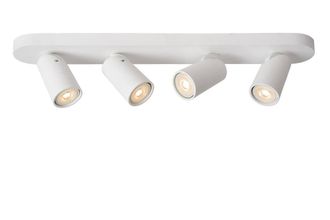 Lucide XYRUS Dimmable Tiltable Indoor LED Ceiling Spotlight Bar GU10 in White