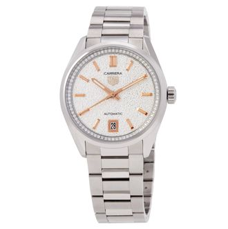 Tag Heuer Carrera Date GMT Automatic Grey Dial Ladies Watch WBN231B.BA0001