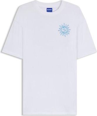 HUGO BOSS Logo-artwork T-shirt in cotton jersey
