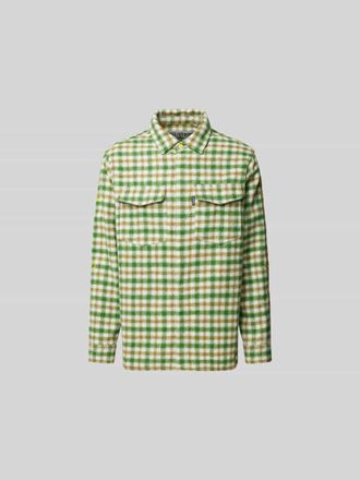 Billionaire Boys Club Regular Fit Freizeithemd mit Woll-Anteil in Gruen, Gr&ouml;&szlig;e XL