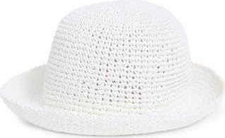 Kate Spade New York Straw Cloche in Fresh White at Nordstrom Rack