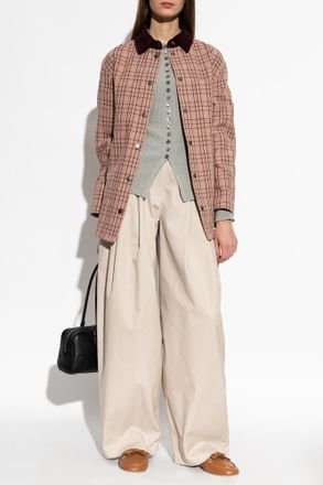 Emporio Armani Plaid-patterned Jacket, Womens, Pink