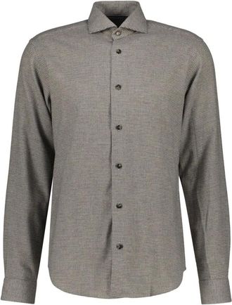 Eton Camicia Houndstooth Signature Twill - - Shirts - Uomo - Marrone - 2XL
