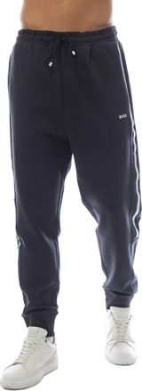 HUGO BOSS Heren Hadikonos Contrast Gestreepte Joggingbroek (Donkerblauw)