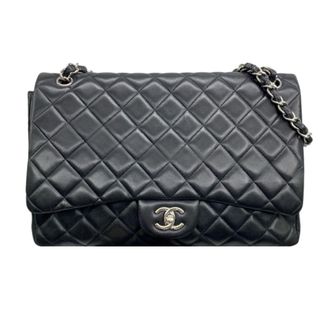 Chanel Black Lambskin Maxi Single Flap Bag