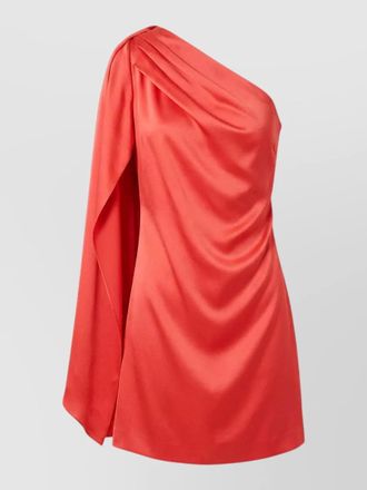 Stella McCartney satin one shoulder draped detail top