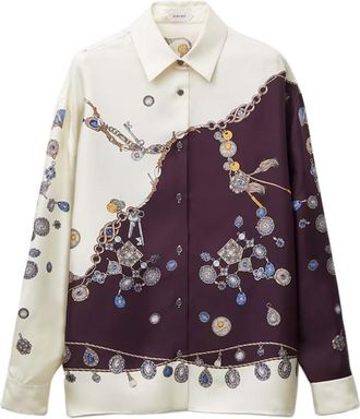 Versace Silk Twill Print Shirt