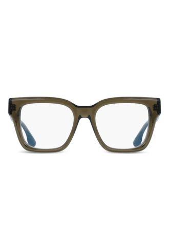 Victoria Beckham square-frame glasses - Green
