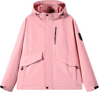 Generic Rain Coat Women Size 20 Raincoat Women UK Ladies Waterproof Jackets with Hood Size Large Clear Raincoat Plus Packable Rain Jacket with Hood Trench Coa