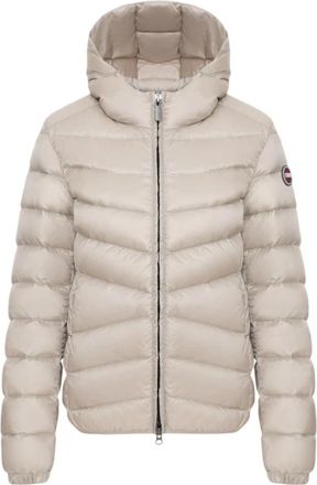 Colmar Beige Gewatteerde Hooded Winterjas - Dames - Gewatteerde jassen - Beige - 2XS - Nylon - Jassen