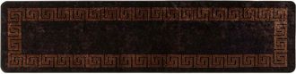 vidaXL Pasillo De Alfombra Marsa Negro 100 X 450 Cm Poli&eacute;ster Y Pvc Vidaxl