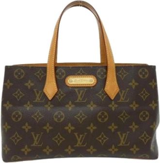 Louis Vuitton Pre-owned Handbags, female, Brown, Size: ONE SIZE Pre-owned Wilshire PM Handbag