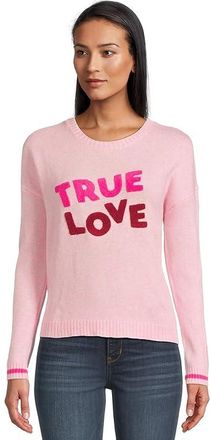 Lilly Pulitzer Pippy Sweater Womens Clothing Heathered Conch Shell Pink True Love Boucle : 2XL, Acrylic/Cotton