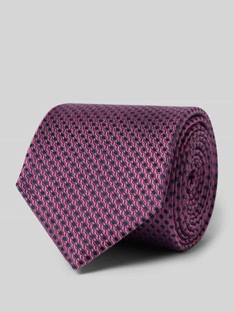 Olymp Seidenkrawatte aus reiner Seide (6,5 cm) in Bordeaux, Gr&ouml;&szlig;e 1