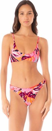 Maaji Sublimity Classic Bikini Bottom In Coral Reef