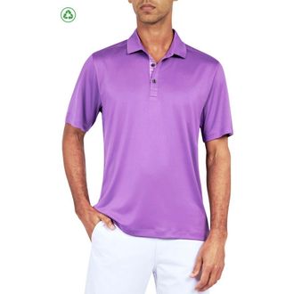 Con.Struct Regular Fit Solid Recycled Performance Golf Polo in Purple at Nordstrom, Size Xx-Large