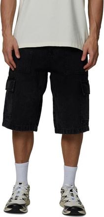 Good For Nothing Cargo Denim Shorts in Black at Nordstrom, Size Xx-Large Uk