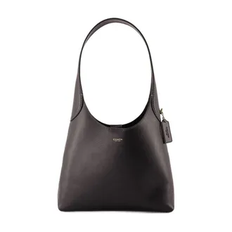 Coach Cowhide Leather Shoulder Bag - Black