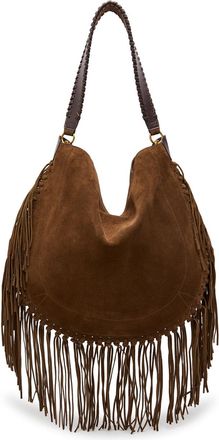Isabel Marant Oskan Fringed Suede Hobo Shoulder bag - Bronze - One Size