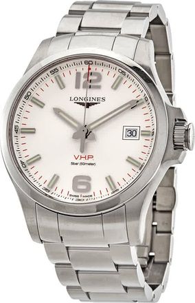 Longines Conquest V.H.P. Quartz Silver Dial Mens Watch L3.726.4.76.6