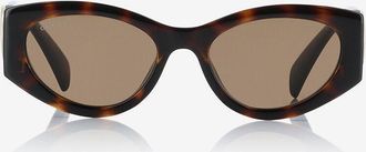 Gucci Katzenaugensonnenbrille in Schildpatt-Optik GG