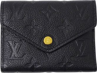 Louis Vuitton Black Noir Monogram Empreinte Wallet (Tri-Fold) (Pre-Owned)