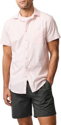 Rodd & Gunn Amberely Beach Floral Short Sleeve Button-Up Shirt in Rosebud at Nordstrom Rack, Size Xx-Large
