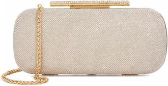 Dune London Body Faux Leather Frame Clutch in Gold at Nordstrom