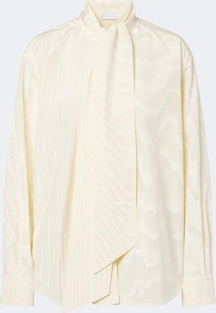 Stella McCartney Tie-neck moir&eacute; blouse