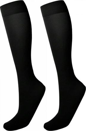 Generic Marku UK Three Pack Ladies Long Nylon Trouser Socks in Black, size: One Size