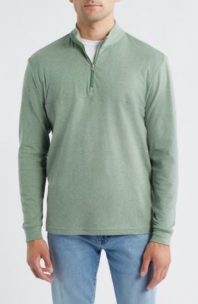 Johnnie-O Mikey Quarter Zip Pullover in Fern at Nordstrom Rack, Size Xx-Large