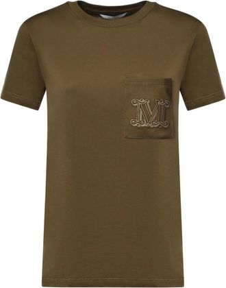Max Mara T-Shirts - Dames - T-shirts - Groen - M - Tops