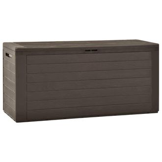 Berkfield Home Garden Storage Box Brown 116x44x55 cm | Size: 116 x 44 x 55 cm